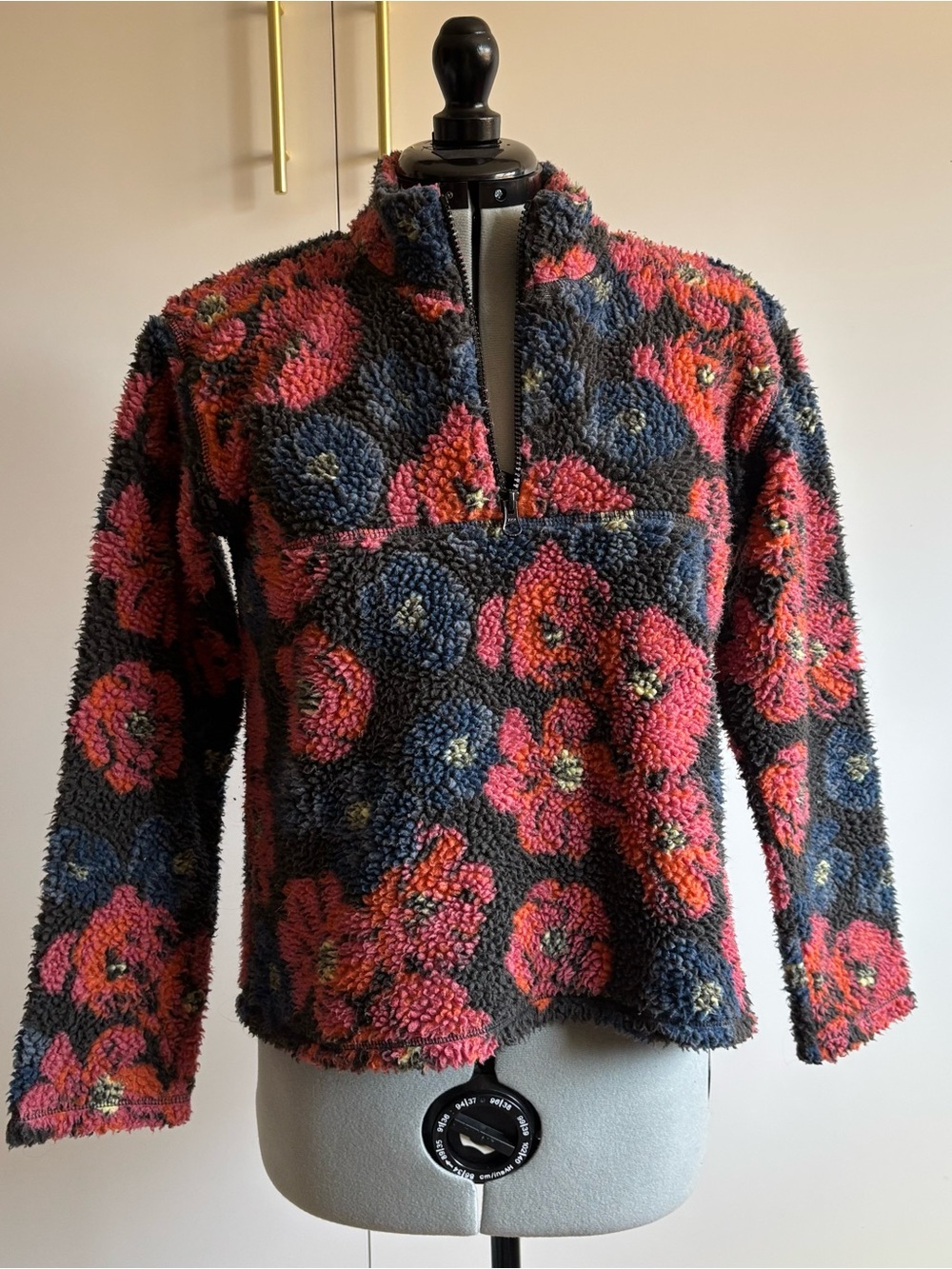 Women’s Floral Sherpa Pullover Jacket